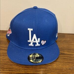 New Era LA Dodgers Cap with Heart Detail